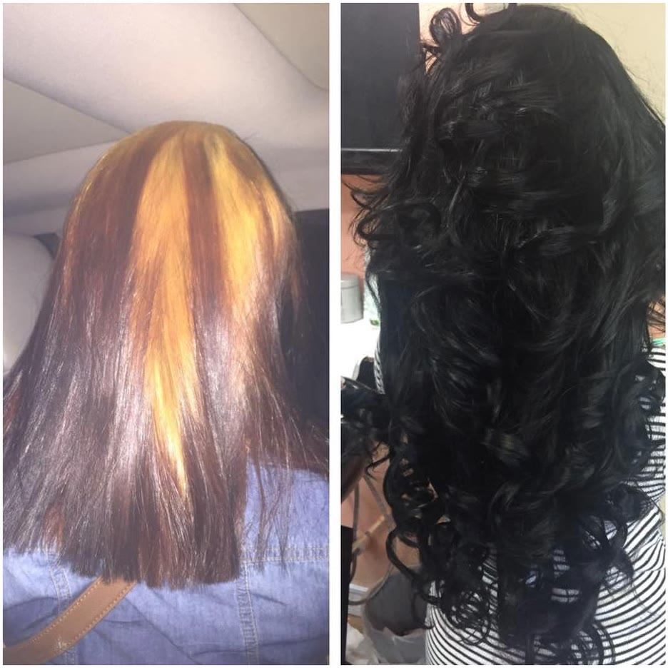 Antes y después: color y extensiones