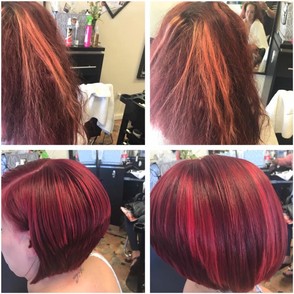 Mechas rojas