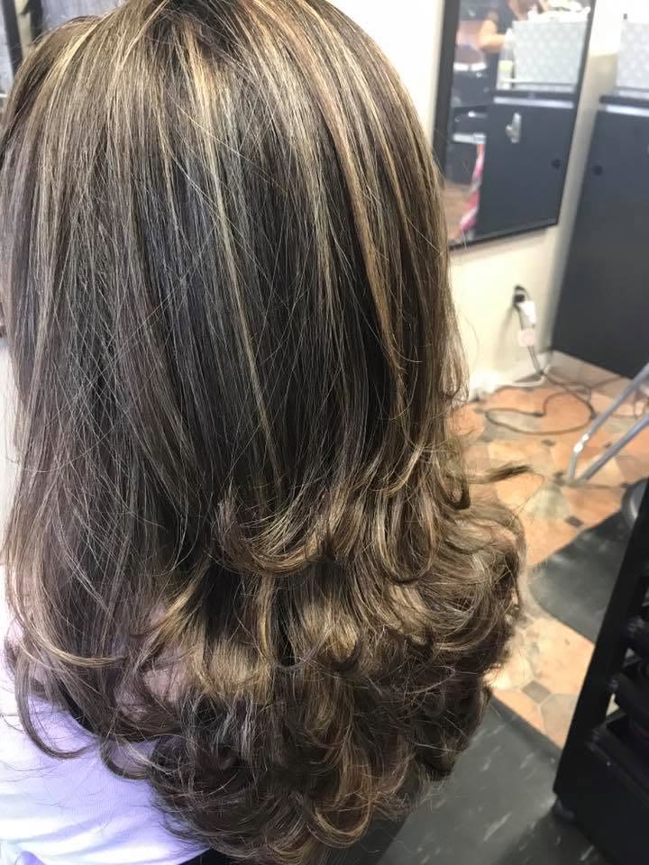 Secado con puntas en ondas